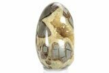 Calcite Crystal Filled Septarian Geode Egg - Utah #231073-1